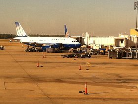 The A319 from Denver parked in Houston.jpg